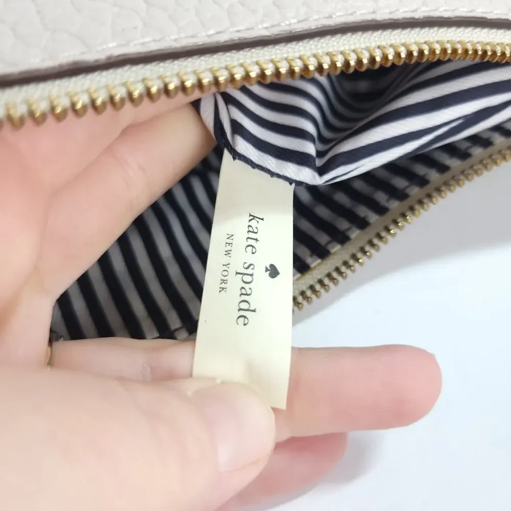 Kate Spade Prospect Place Kiai Hobo Bag Purse Crisp Linen - No Shoulder Strap